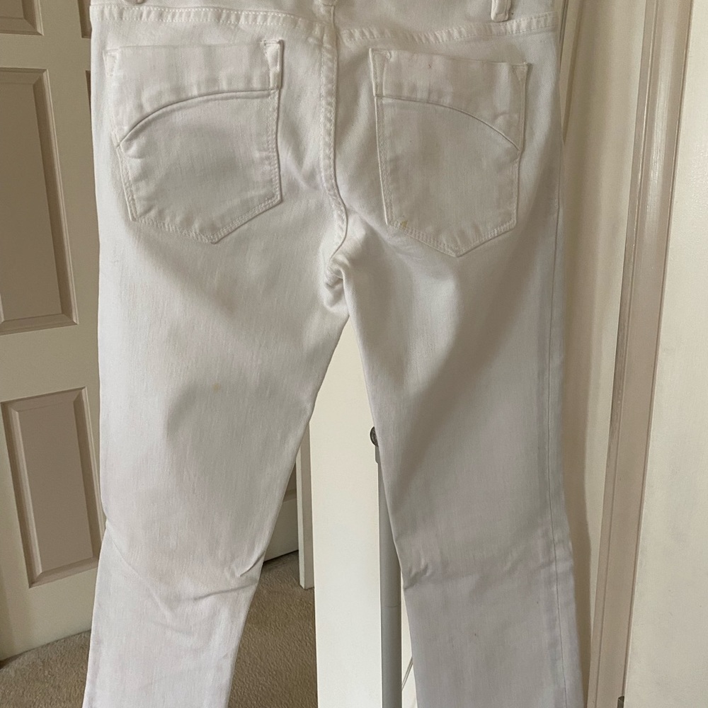 SANCTUARY WHITE JEANS MID-CALF